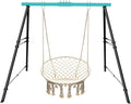 Swing Stand Frame Swing Sets for Backyard Hammock Chair Stand Only Max Load 550Lbs for Patio Playground Park(Swing not Included)
