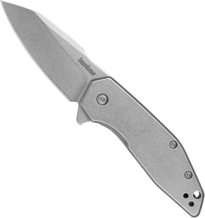 Kershaw Blur S30V Pocket Knife 3.4 Inch CPM S30V Stainless Steel Recurve Plain Edge Blade EDC with Assisted Opening USA Made Reversible Pocketclip Everyday Carry Pocket Knife for Men and Women