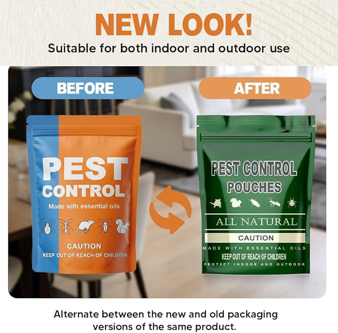 Pest Control Mouse Repellent Indoor Rodent Repellent Indoor/Outdoor Mice Repellent Indoors Natural Rat Repellent for House Keep Mice Roach Ant and Spider Away from Home Mouse Deterrents- 8P