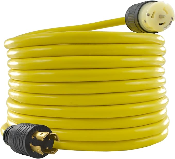 Conntek Transfer Switches Cord/Temp Power Cord L14-30P 30-Amp 4 Prong Twist Lock Plug to CS6364 50-Amp Twist Lock Female