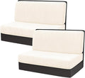 KRFOONN RV Dinette Cushion Covers Stretch Camper Cushions Covers Replacement Couch Cushion Slipcovers Washable Loveseat Slipcovers for Travel Trailer Couch (2 Backrest Cover &amp 2 Bench Cover T6)