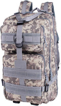 I&ampM Tactical Military Assault Backpack 35L – ACU Camouflage MOLLE Bag for Hiking Camping Hunting Outdoor Travel Bug Out Survival Gear EDC Daypack