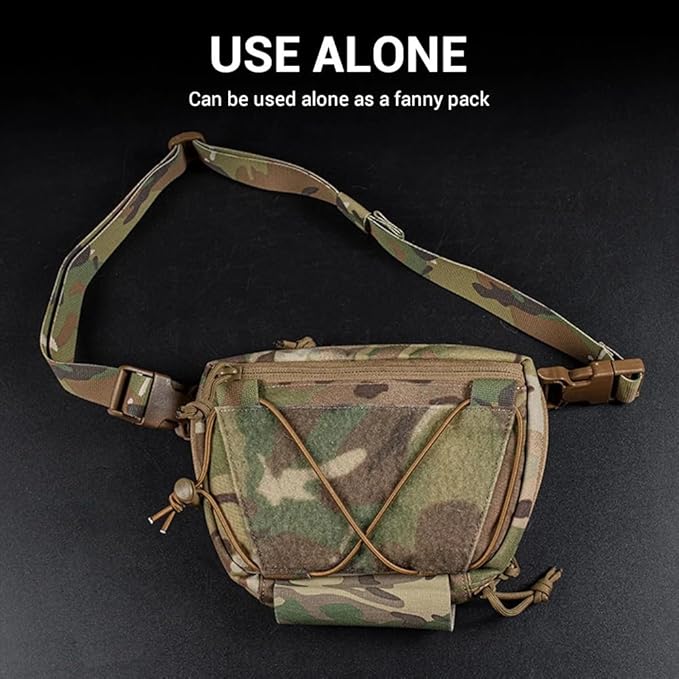Tactical Vest Sub Abdominal Pouch Dump Drop Pouch Hunting Vest Fanny Pack Quick Release Airsoft Vest Expansion Gear