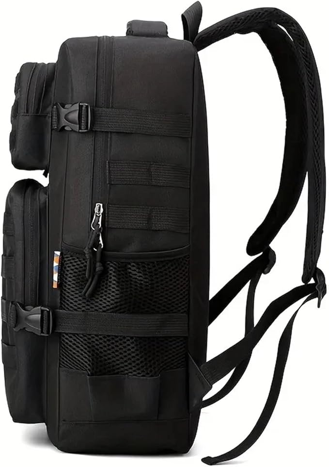Tactical Backpacks Men's Backpack Hiking And Camping Backpack Large Capacity Multi-layer Outdoor Sports Backpack(Brown camouflage)
