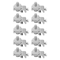 10PCS Solar Mounting System Grounding Clip Lug Bracket Clamps Photovoltaic Support Parts Coupling Earthing Cable Clamp