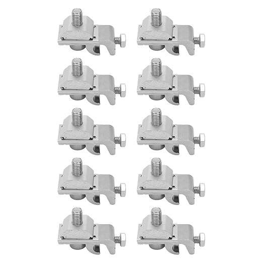 10PCS Solar Mounting System Grounding Clip Lug Bracket Clamps Photovoltaic Support Parts Coupling Earthing Cable Clamp
