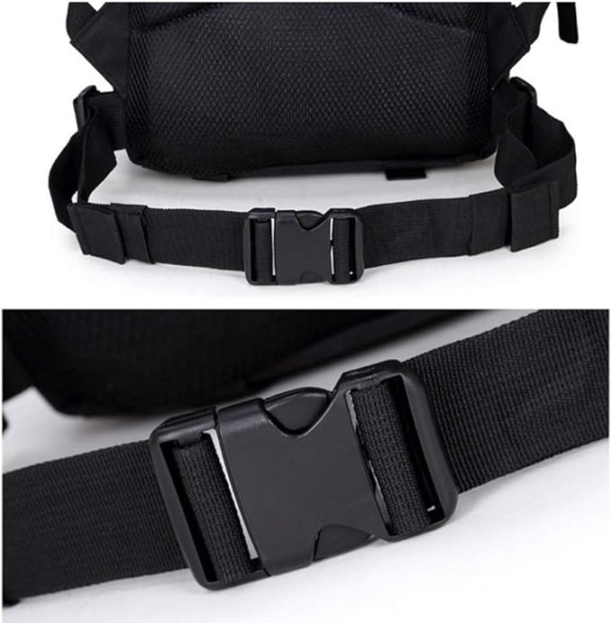 Outdoor Sports Pack Hiking Bag Tactical Rucksack Camo Knapsack Combat Camouflage Tactical 35L Molle Backpack - Black