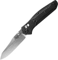 Benchmade - Mini Osborne Every Day Outdoor Folding Knife Reverse Tanto Blade with Black Carbon Fiber Handle (945-2)