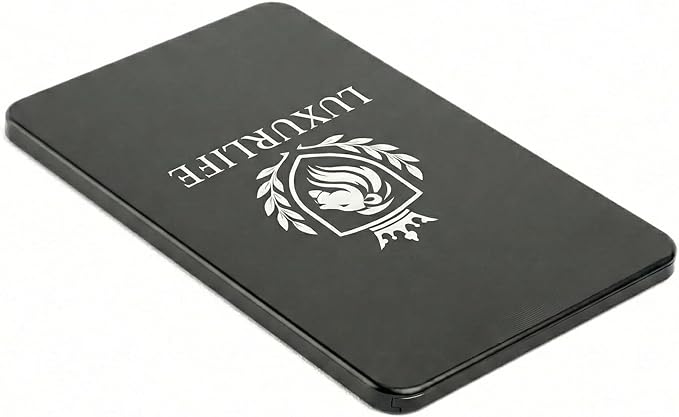 5mm Ultra-Slim Aero-Grade Metal 10-Compartment Dual-Row Storage Box with Laser-Engraved Lion Crest Mirror Gift Set