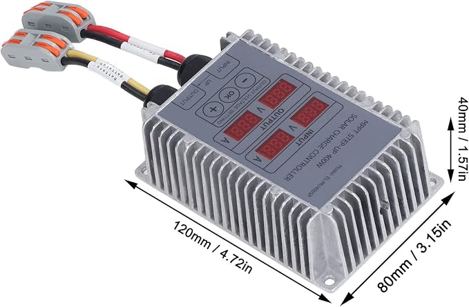 400W Solar Charge Controller Display 24‑85V MPPT Solar Battery Charge Controller Adjustable &amp Waterproof for Lithium Sealed Acid Gel Flooded