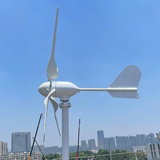 Wind Turbine 1000W 48V Horizontal Wind Generator Kits 3 Blades with MPPT Charge Controller Free Energy