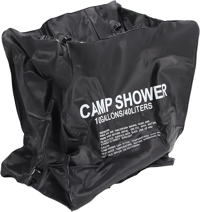 Solar Shower 40L Portable Cam Shower Thickened with vable Hose Solar Heating for oor Hiking Beach Swimming T STO