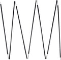 Aluminum Tent Poles Replacement Black Pre-Assembled Tent Pole 7001 T6 Heated Camping Tent Rod