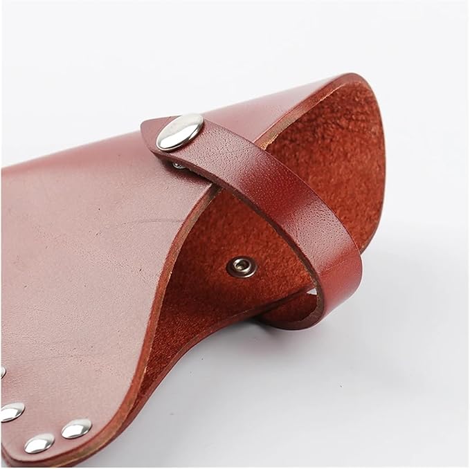 Hatchet Sheath Hunting Ax Cover Hatchet Blade Head Sheath Belt Holster PU Genuine Leather(Color04)