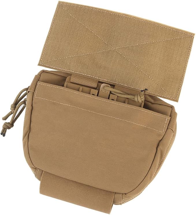 Tactical Quick Release Dump Drop Pouch with Hook &amp Loop Fanny Pack Waist Bag Utility Tool Organizer Admin Pouch