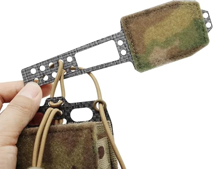 Tactical Helmet Battery Pouch Elastic Adjustment Battery Storage Holder Pack Counterweight Bag for Airsoft Helmet