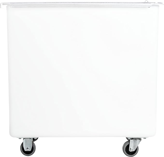 Carlisle FoodService Products BIN4402 Portable Ingredient / Food Storage Bin with Sliding Lid 44 Gallon White