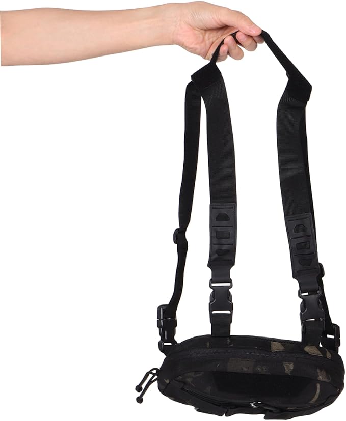 Versatile Chest Pack for Men Outdoor Pouch Camouflage Design for Hiking Running and Cycling Durable Construction for Use