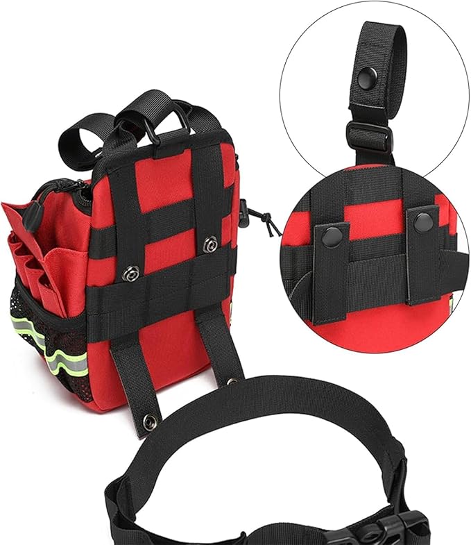 First Aid Bags Empty First Aid Fanny Pack Bag Lifeguard Hip Pack Portable First Responder Trauma Bag(A02)