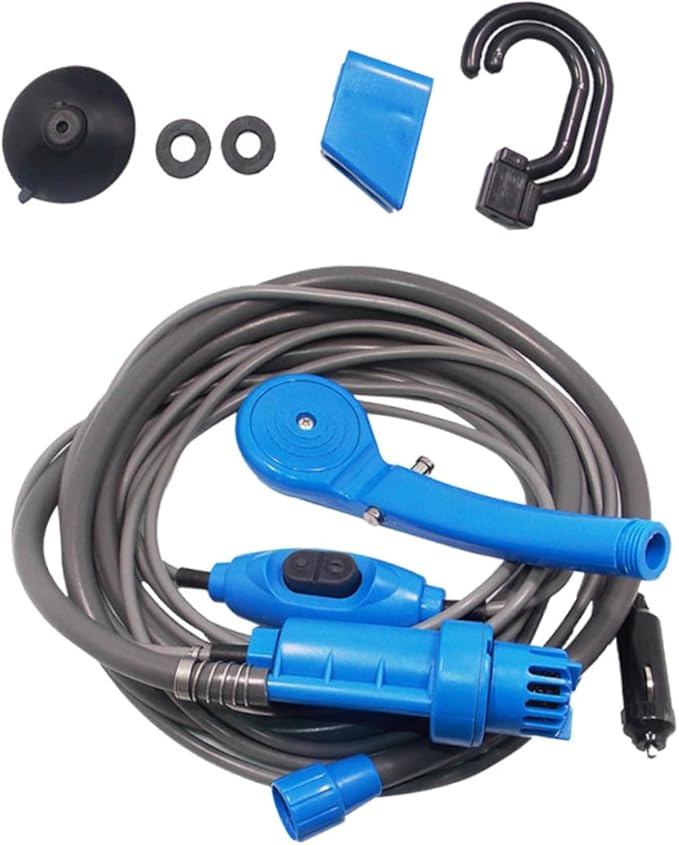 -in-one 12v Outdoor Camping Shower 5m Power Cable for Car Home Outdoor Use