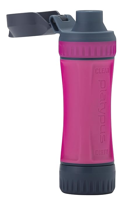 Platypus Quickdraw Ultralight Backpacking Water Filter Pink