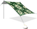 St Patrick's Day Flowers Green Beach Tent Sun Shelter Set UPF50+ UV Protection 10.5 x 9.19 FT Camping Shade Canopy with Sandbags Sand Anchors Carrying Bag and Others