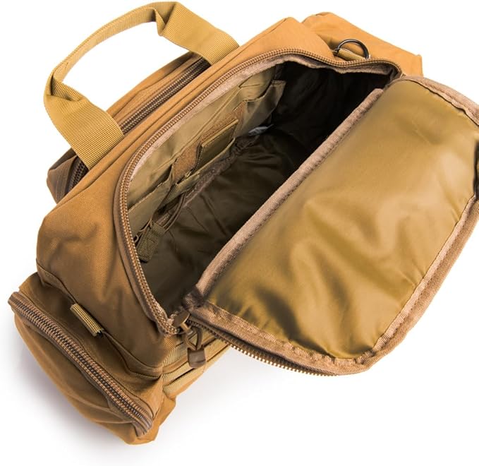 Medium Range Bag with Pistol Retention System Padded Main Compartment Two Mesh Pockets Shoulder Strap and MOLLE Webbing