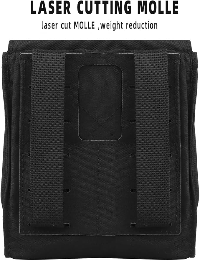 Tactical MOLLE 9MM/5.56 Mag PouchMultifunctional Groceries Pouch Military Utility Waist Bag Mobile Phone Fanny Pack for Vest Belt