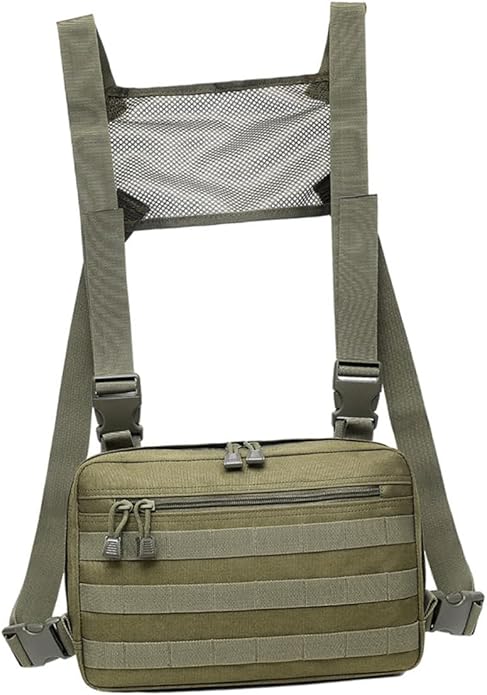 Holibanna Camping Chest Bag Portable Hiking Pouch Men's Survival Bag Key Holder Nylon Material