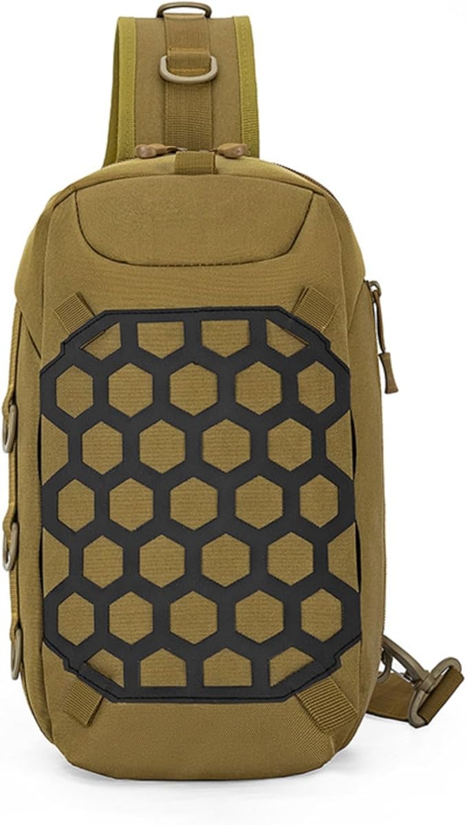 Tactical Backpack Military Molle Hiking Outdoor Mountaineering Travel Sports Multifunctional Tactical Bag(Khaki)