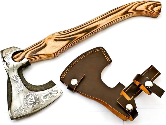 Custom Handmade Stainless Steel Viking Axe with Gorgeous and Solid Wood Handle (EX-1106)