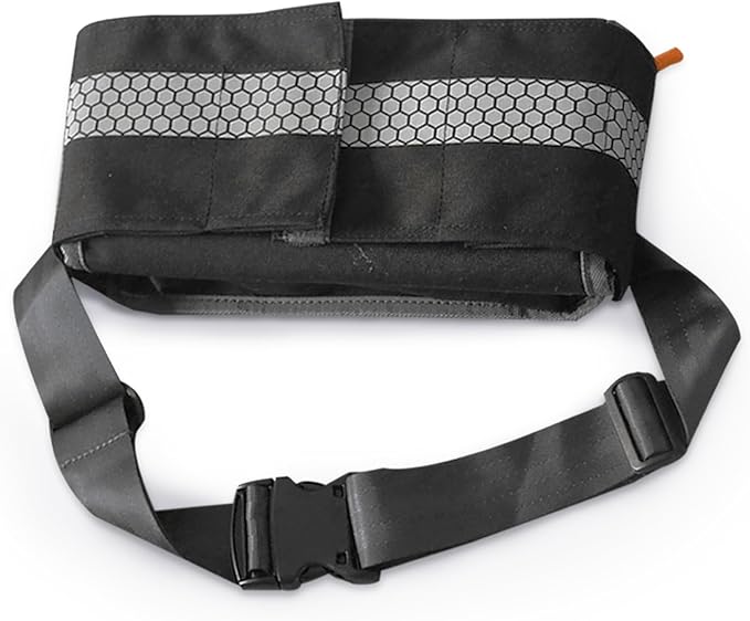 Empty First Aid Waist Bag Molle Medical Pouch with Belt EMS Fanny Pack with Three-piece SystemIFAK Medical Bag for CampingHiking or Traveling (Black)