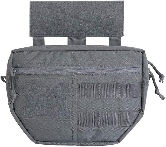 EXCELLENT ELITE SPANKER Tactical Drop Dump Pouch Molle Tool Pouch with Hook &amp Loop Carrying Kit Bag for Tactical Vest Chest Rig