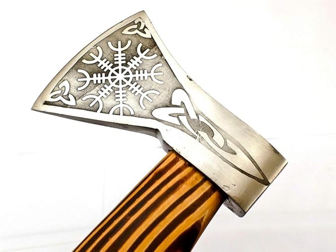 Custom Handmade Stainless Steel Viking Axe with Gorgeous and Solid Wood Handle (EX-1109)