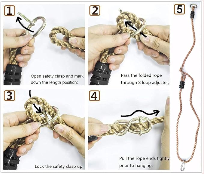 NW Hammock Chair Straps Hanging Kit Tree Swing Ropes - 6ft &amp Holds to 400lbs Perfect for Children Swing Outdoor Hammock and Hanging Chair