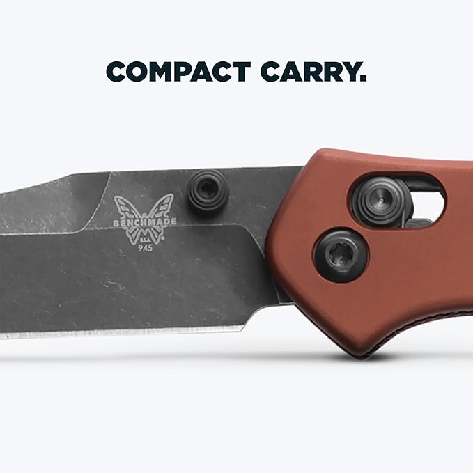 Benchmade - Mini Osborne Every Day Outdoor Folding Knife Reverse Tanto Blade with Burnt Copper Aluminum Handle (945BK-03)