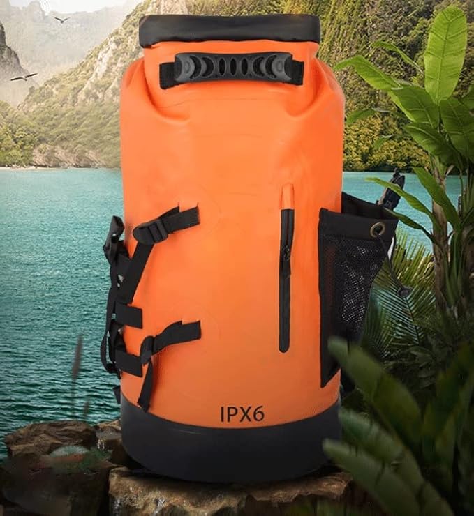 Large Capacity Waterproof Dry Bag Floating Mountaineering Backpack Roll-top Drying Bag for Kayaking Camping (Size : 20L)