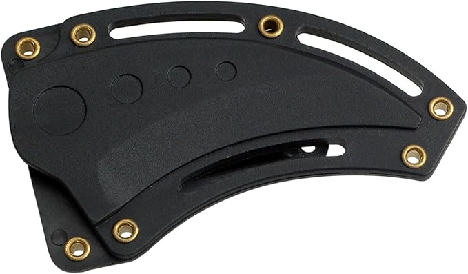 MTECH USA Fixed Blade Karambit Knife 7.5” Overall Length Black Stainless Steel Curved Blade G10 Handle Nylon Fiber Sheath (Black)