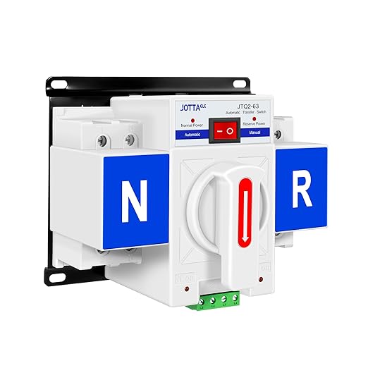 JOTTAELE Automatic Transfer Switch2P 63A 110V 50/60HzSingle Phase ATS for Emergency Generator Backup