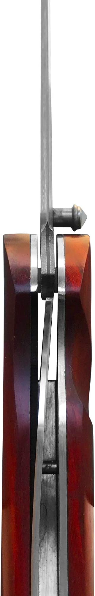 Father's Day Mother's Day &amp Heirloom Gift for Men Women - Exotic Dalbergia Wood &amp Damascus Steel Pocket Folding Knife | Collector's EDC for Husband Boyfriend Father Wife Girlfriend Mom