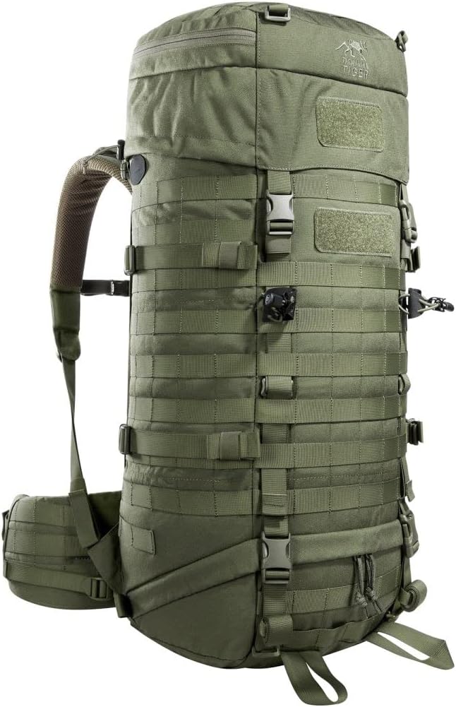 Tasmanian Tiger TT Base Pack 52 Modular Expandable Backpack 52 L to 65 L Volume Trekking Backpack