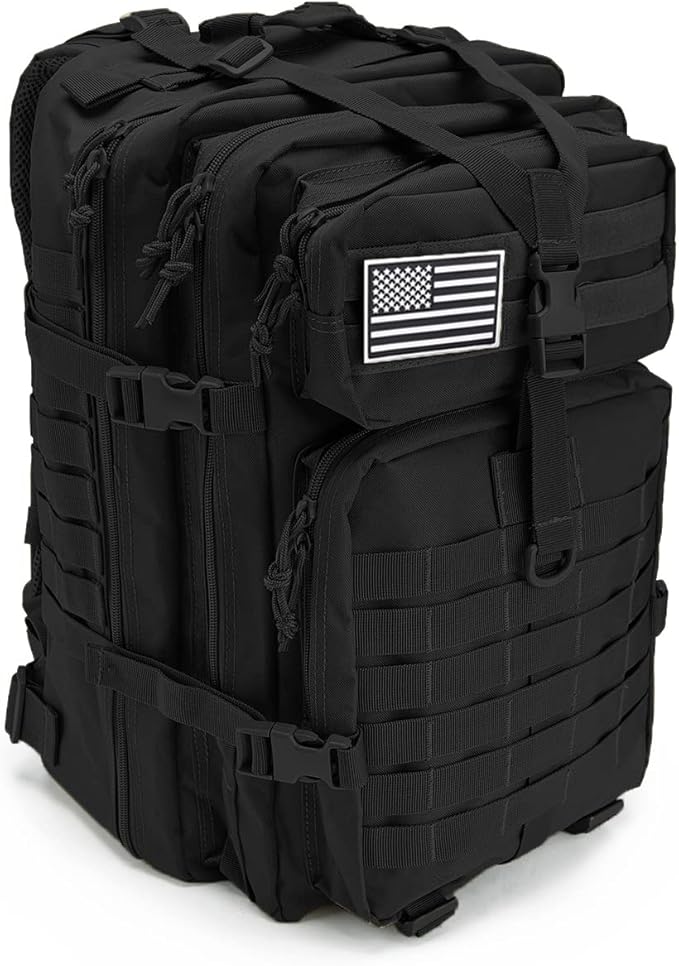 QT&ampQY 45L Military Tactical Backpacks For Men Camping Hiking Trekking Daypack Bug Out Bag Lage MOLLE 3 Day Assault Pack