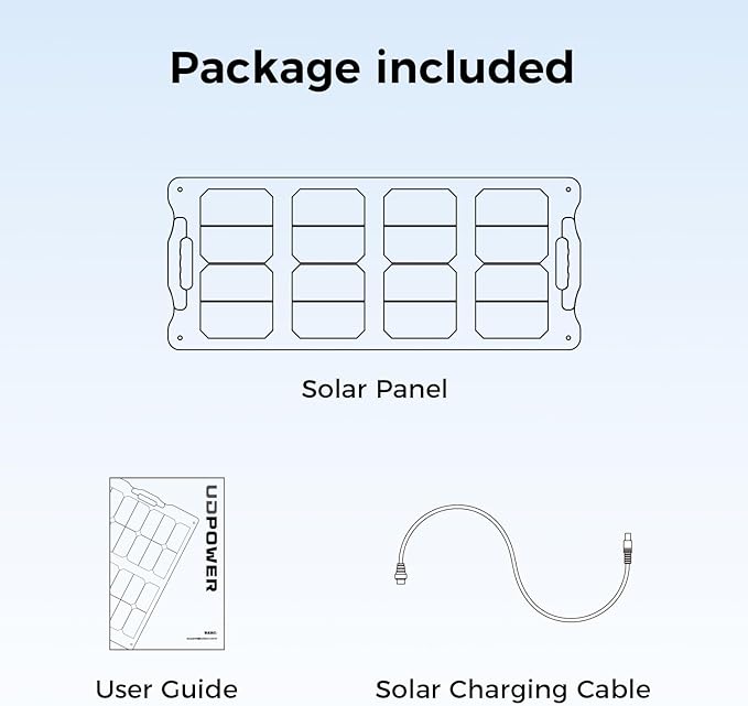210W Portable Solar Panel with Adjustable KickstandIP65 WaterproofHigh Efficiency ConversionFoldable Solar Panel for Outdoor CampingRVs and Home Backup