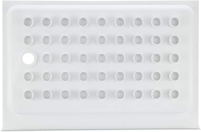 RecPro RV Shower Pan | 36 x 24 x 5 Right Drain in White | RV Shower Base | Camper Shower Pan