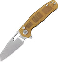 Petrified fish PFE17 Trilobite Folding Knife3.03 14C28N Steel Stonewashed Blade ULTEM Handle Camping Folding knife for EDC Outdoor (Acrylic Stonewashed)