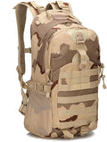 Tactical Backpack for Men Hiking Day Pack Molle Military Rucksack Waterproof Assault Pack Bag for Hunting Camping Trekking (Sansha Camouflage)