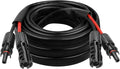 8AWG Solar Cable - 15FT Solar Panel Extension Cord 8 Gauge PV Wire with Flame Retardant Protective Sleeving Female &amp Male Waterproof Connector for RV Photovoltaic Systems Solar Panels (15 Feet)