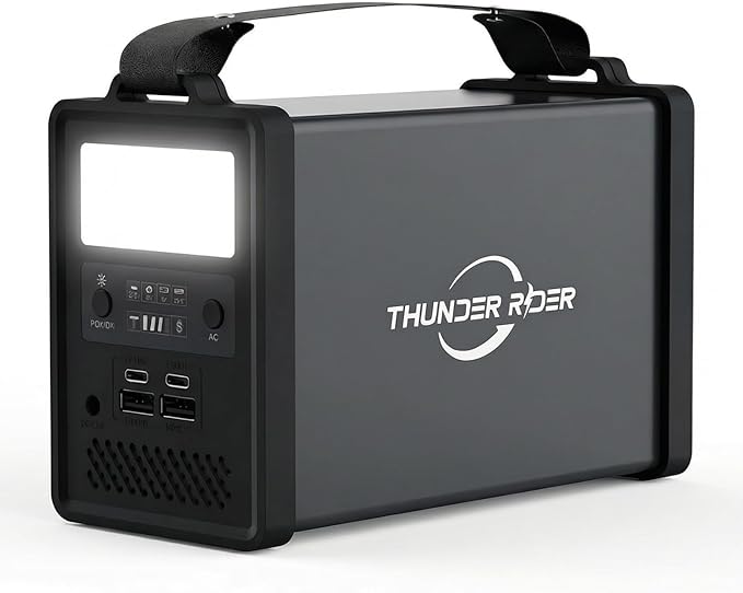 Portable Power Station 300W 299Wh Solar Generator with 4.38lbs Ultralight Design Pure Sine Wave AC Outlet Backup Lithium Battery for CPAP Camping RV Home Emergency