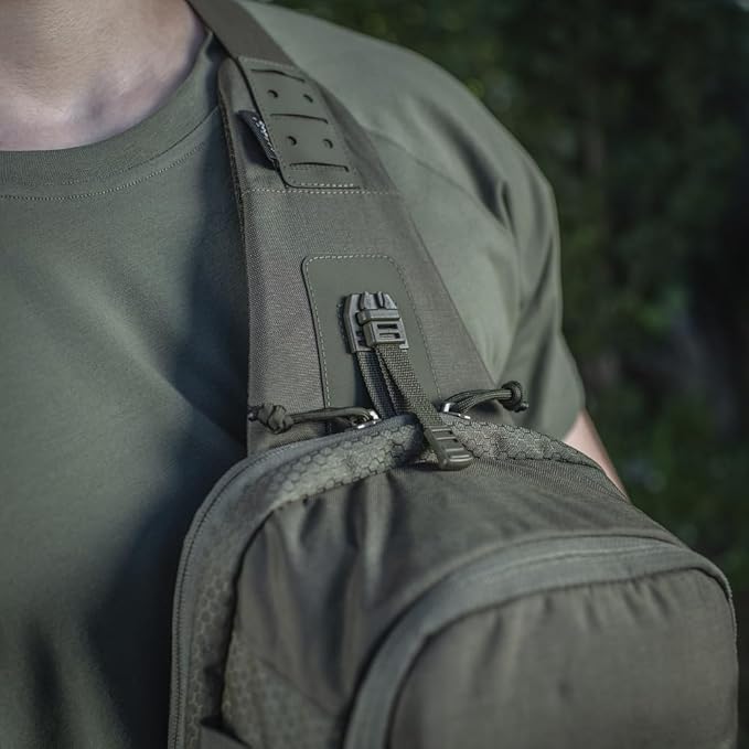 M-Tac Elite Cross Bag Slim - Tactical Crossbody Sling Backpack for Man with CCW Concealed Carry (Coyote Slim)