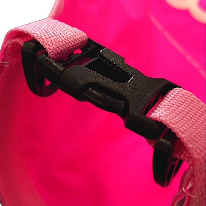 Fluorescent Swim Safety Buoy &amp Tow Float - Integral 28L Dry Bag Fluorescent Yellow